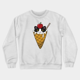 Vanilla Ice Cream Cat Crewneck Sweatshirt